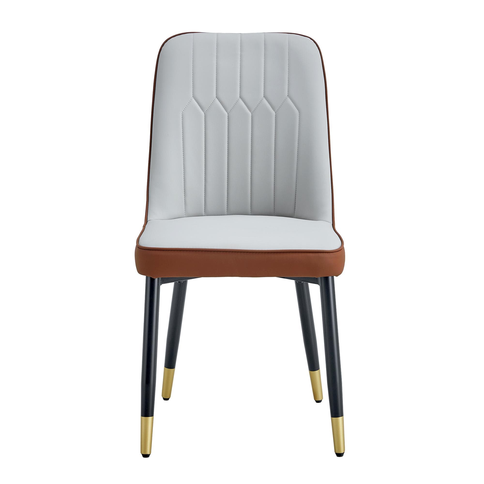Lot de 2 chaises de salle à manger modernes, Noir Aosom France
