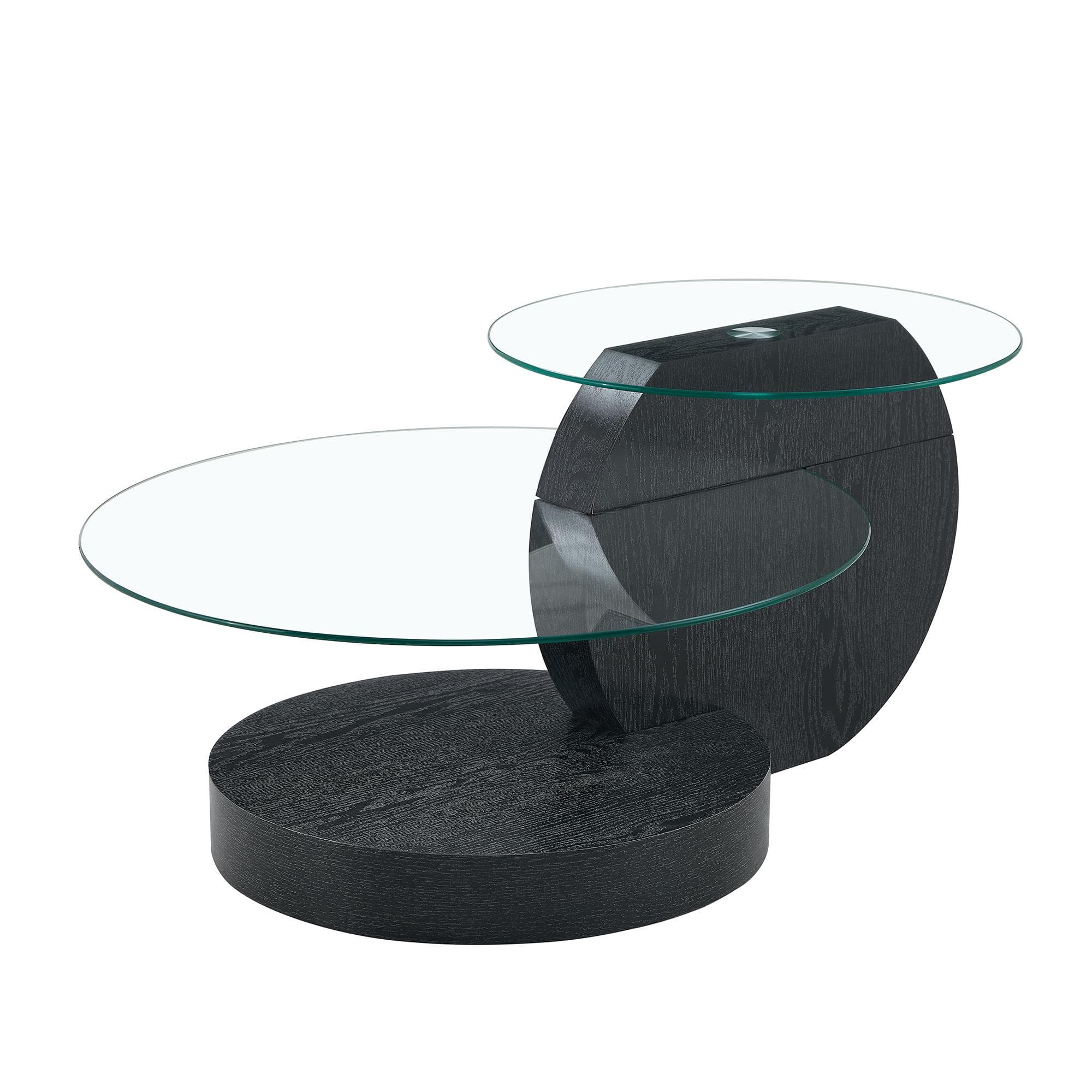 Table basse moderne minimaliste, Transparent Aosom France
