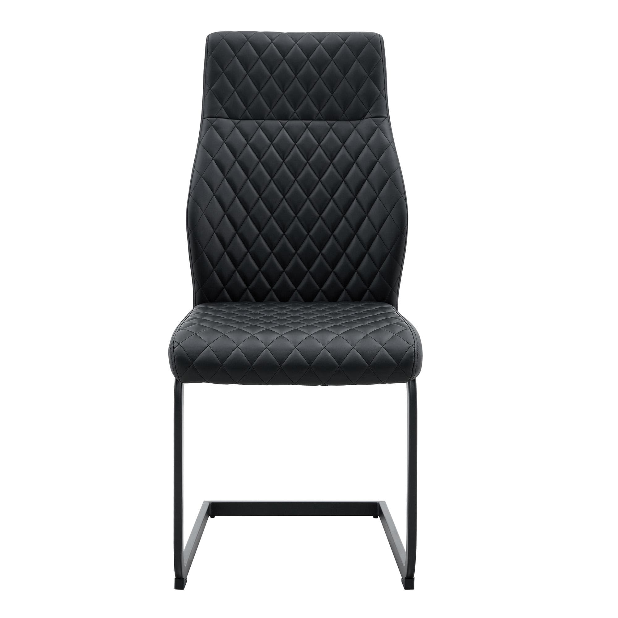 Chaise de salle à manger, Noir Aosom France
