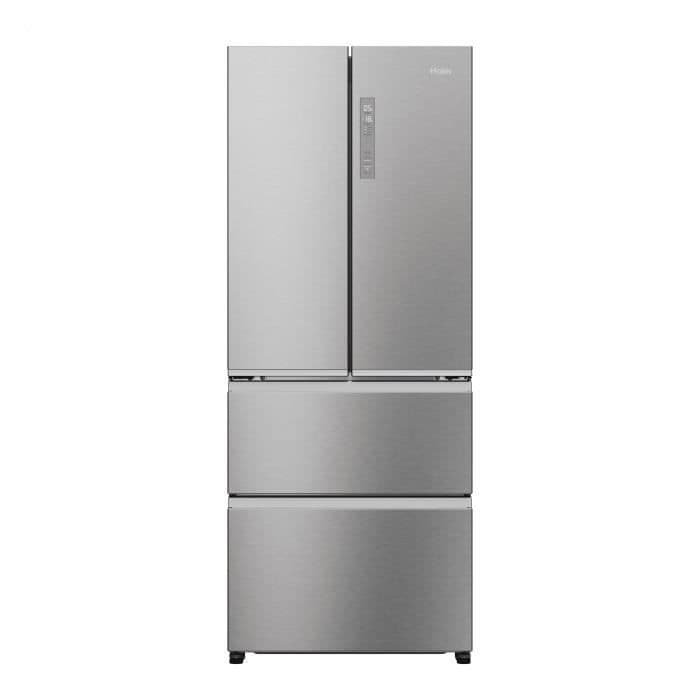 Réfrigérateur multi-portes - HAIER HFR3718ENMM - 402 L - No Frost - 37 dB - Inox - 70x68,8x177,5 cm