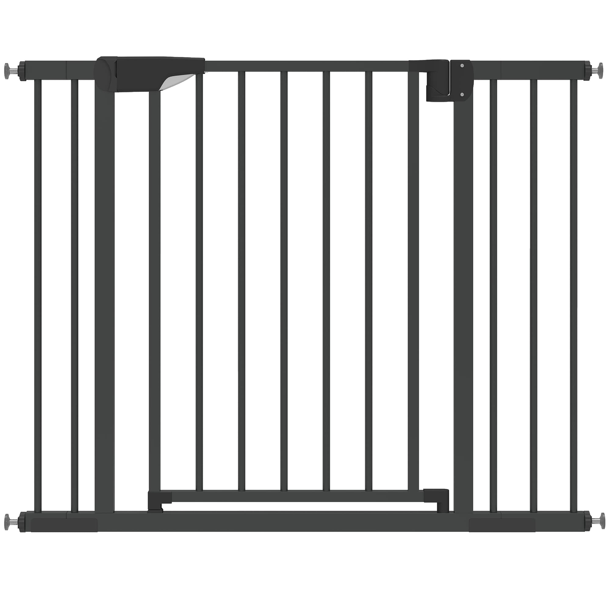PawHut Barrière de sécurité pour chiens et bébés 76 à 102 cm avec extension fixation par pression sans perçage blanc
