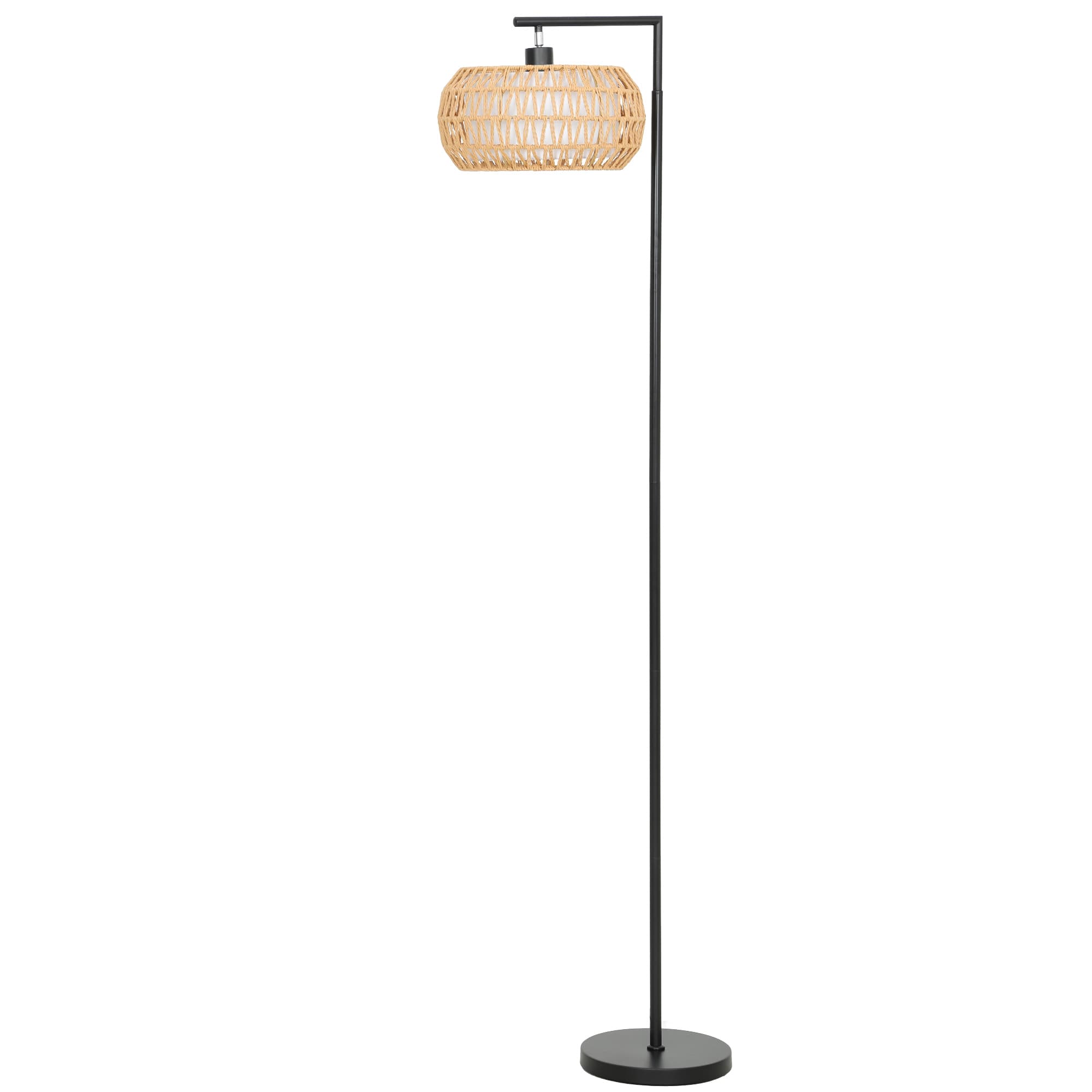 HOMCOM Lampadaire sur pied salon, lampe sur pied dimmable, 3 températures de couleur, télécommande, 52x33x170cm, noir