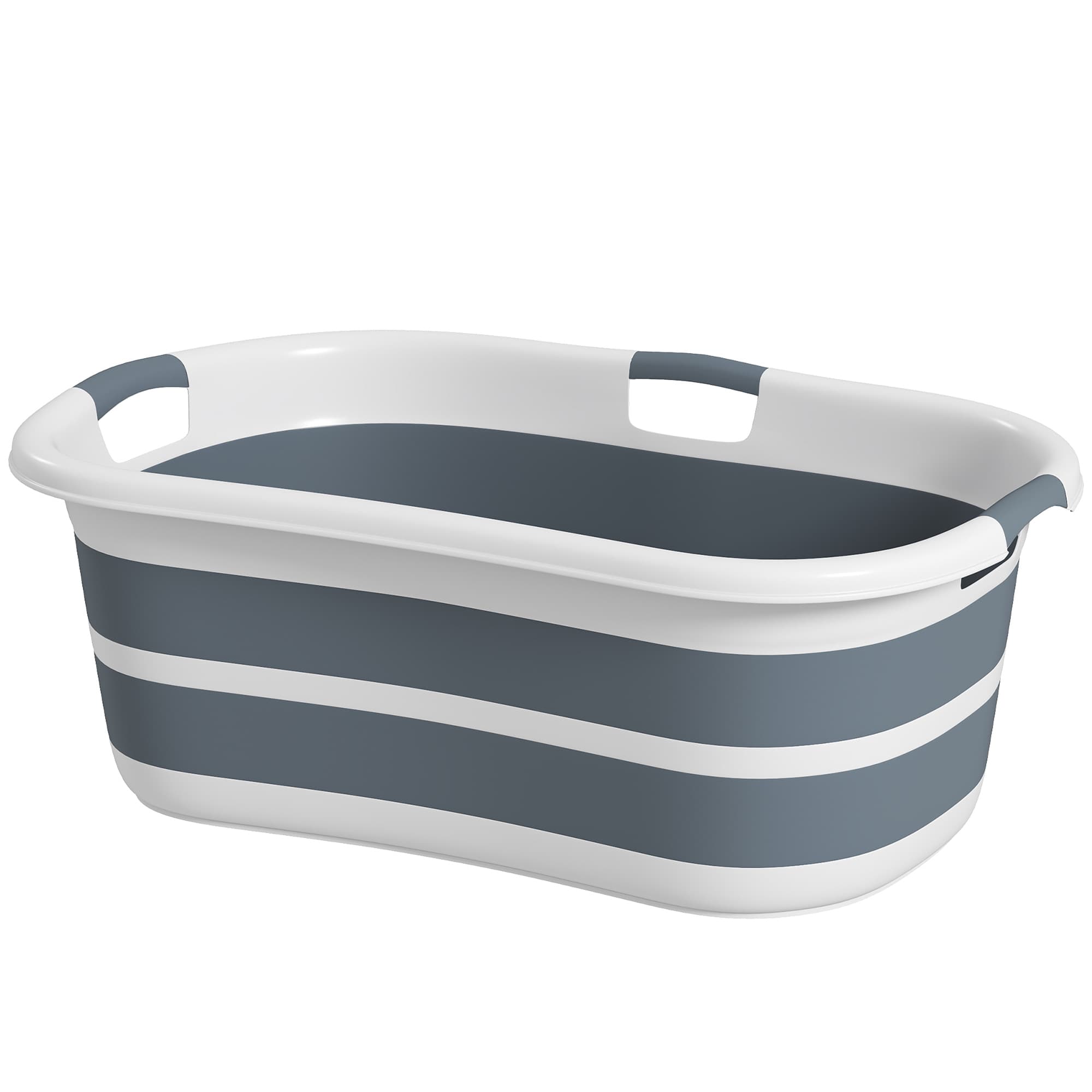 PawHut Baignoire pour Chien, Baignoire Pliable et Portable avec Trou de Drainage, pour Petits Chiens et Chiots, Gris