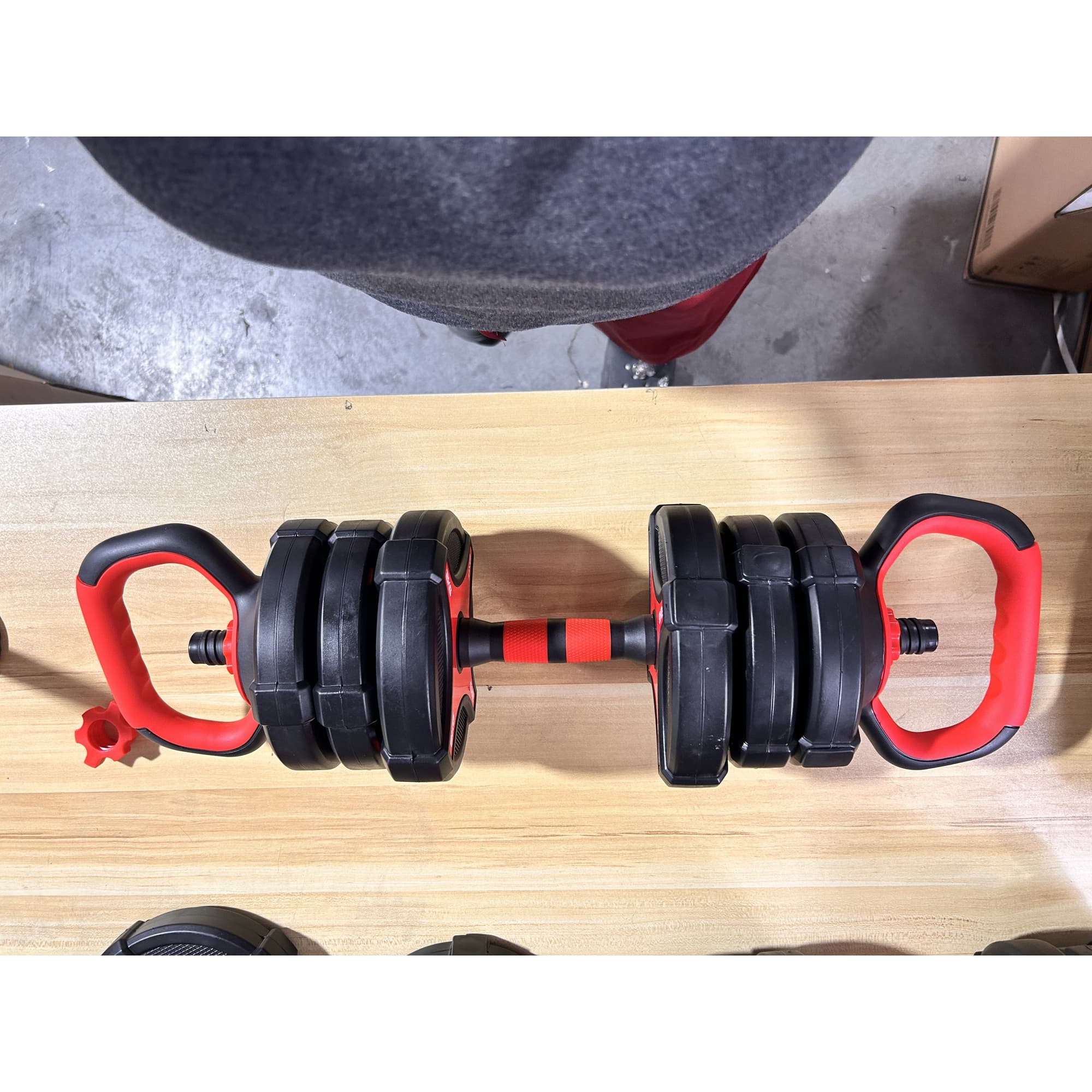 SPORTNOW Ensemble d'haltères réglables 5 en 1 30 kg, Barre et kettlebell