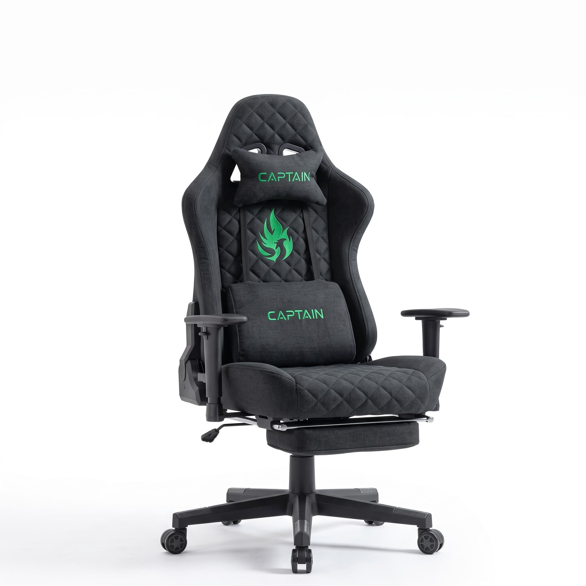 ANDYOU Vintage PU Leather Ergonomic Gaming Chair.Black