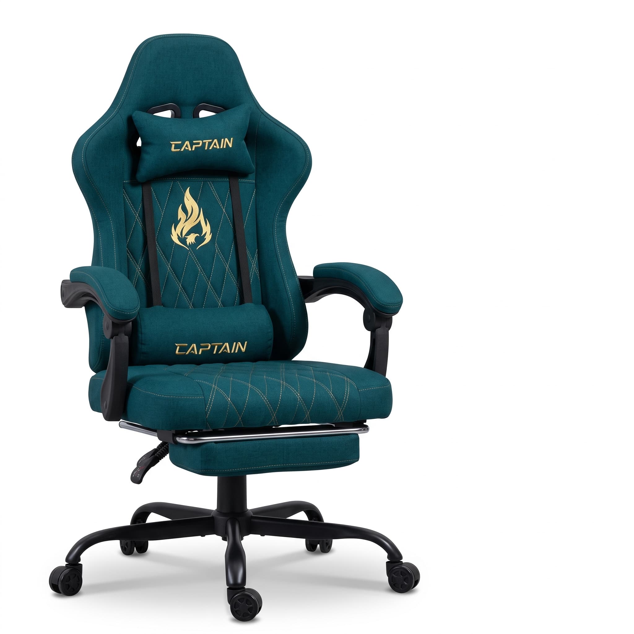 ANDYOU Series Gaming Chair with Footrest – Ergonomic PU Leather Computer Chair, NAVY
