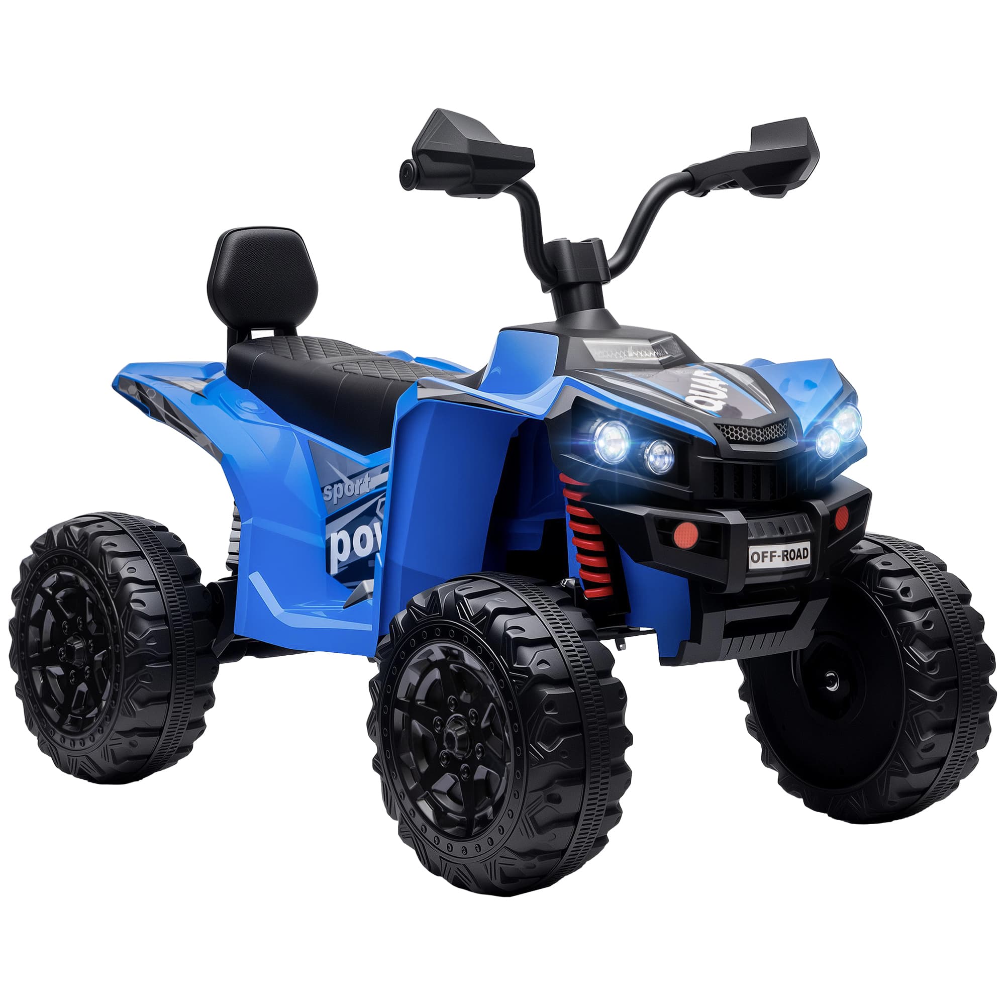 AIYAPLAY Quad enfant Électrique 24V 2 places ATV 4–6 km/h Quad enfant avec batterie lithium 2 120W moteurs suspension 4 roues