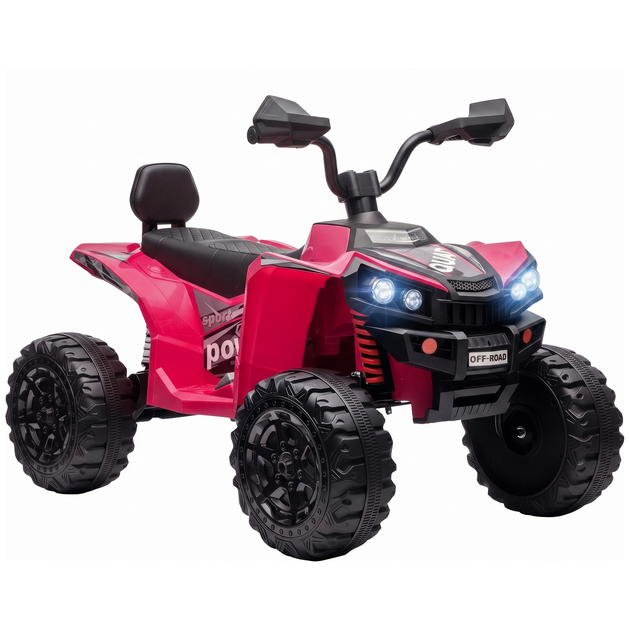 AIYAPLAY Quad enfant électrique 24V 2 places ATV électrique 4–6 km/h Quad enfant batterie lithium 2 x 120W moteurs suspension 4 roues