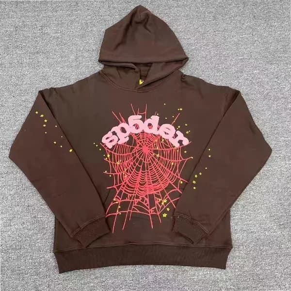 Sp5der Young Thug 555555 Sweat à capuche pour homme et femme, sweat-shirt rose en mousse de haute qualité, imprimé toile d'araignée, pull Y2k, S-