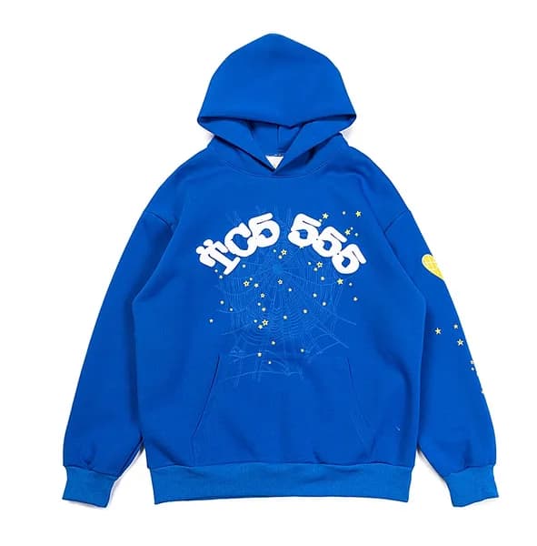 Sp5der Young Thug 555555 Sweat à capuche pour homme et femme, sweat-shirt rose en mousse de haute qualité, imprimé toile d'araignée, pull Y2k, S-