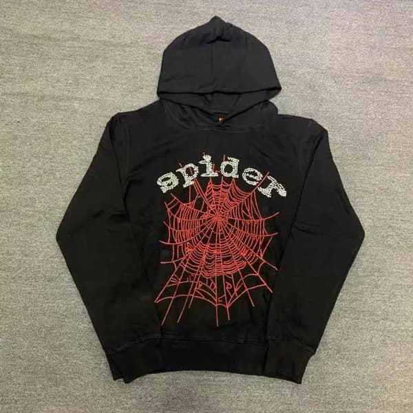 Sp5der Young Thug 555555 Sweat à capuche pour homme et femme, sweat-shirt rose en mousse de haute qualité, imprimé toile d'araignée, pull Y2k, S-