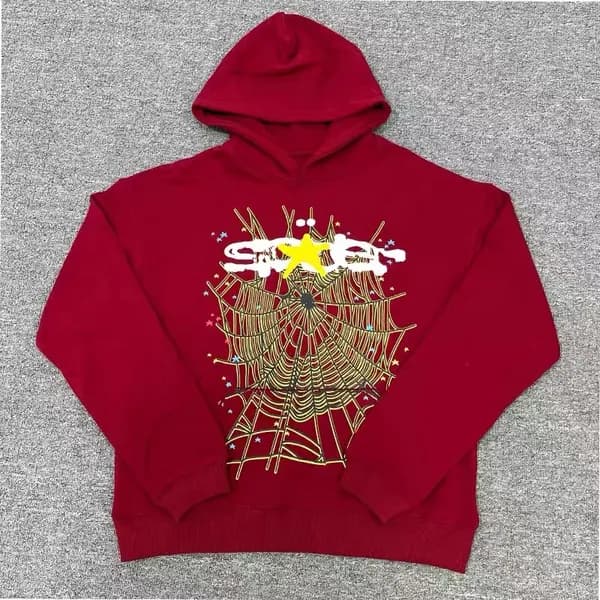 Sp5der Young Thug 555555 Sweat à capuche pour homme et femme, sweat-shirt rose en mousse de haute qualité, imprimé toile d'araignée, pull Y2k, S-