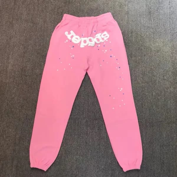 Sp5der Young Thug 555555 Sweat à capuche pour homme et femme, sweat-shirt rose en mousse de haute qualité, imprimé toile d'araignée, pull Y2k, S-