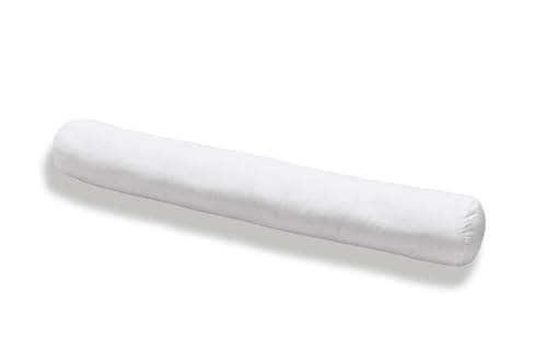 Bleu Câlin Traversin Gonflant Confort Alaska, Enveloppe 100% coton,160 cm, Blanc