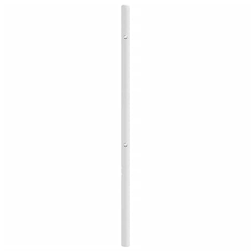 Coavain Tete de Lit 193 cm Tête de Lit Acier Blanc 198x3x90 cm