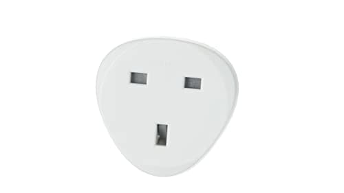 Electraline 70058 Adaptateur de voyage UK vers France/Europe, blanc