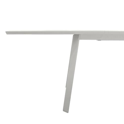 Hespéride - Table de Jardin Extensible Pavane Lin & Blanc