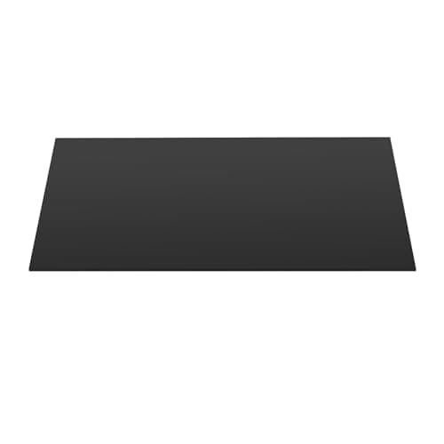 JOIKIT Lot de 3 feuilles acryliques noires A4, 297 x 210 x 3 mm, feuilles de acryliques noires, panneaux en acrylique noires pour travaux manuels et peinture