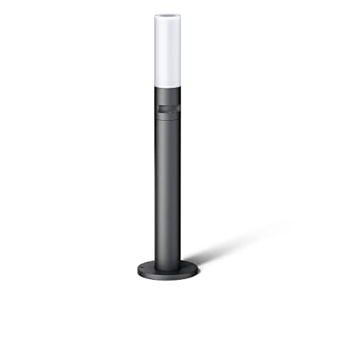 Steinel LED Lampe de chemin GL 65 S Anthracite, détecteur de mouvement 180°, lampe de jardin blanc chaud, allumage en douceur, veilleuse
