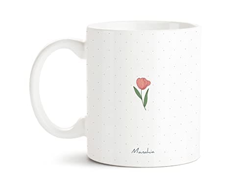 Manahia Mug Cadeau Mamie - La vie est plus jolie avec toi Mamie - Avec Boite Kraft - 330 mL, Céramique - Imprimé en France - Tasse Annonce Mamie - Noël, Anniversaire, Fête des Grands-Mères