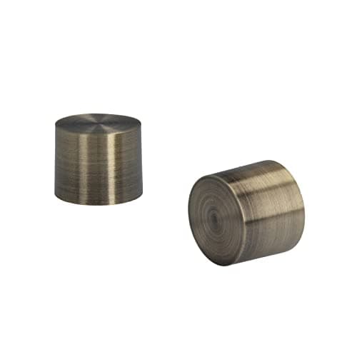 HDTL 25/19mm Kit de tringle a rideau Metal Fixation au Plafond Laiton Antique 280 cm Zoya