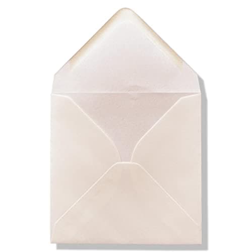Lot de 200 enveloppes carrées de luxe 16 x 16 cm 110 g/m2 160 x 160 mm ivoire/crème