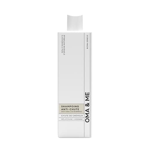 OMA & ME Shampoing Antichute - Diminue la Chute des Cheveux, Favorise la Pousse et Améliore la Densité Capillaire - Soin Cheveux 90% d'Ingrédients d'Origine Naturelle, Fabriqué en France - 250ml