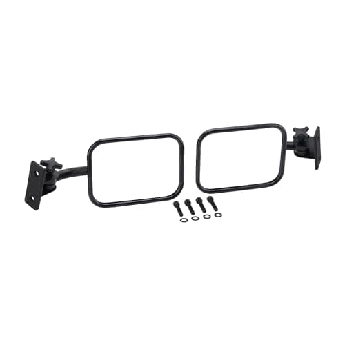 GOOFIT Vue arrière de la Colonne a modifiée carrée Rétroviseur Remplacement pour Wrangler TJ JK JKU 1997-2017 UTV ATV