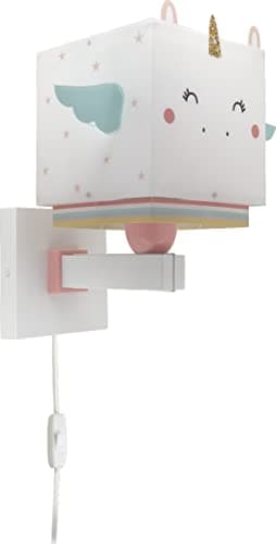 Dalber Applique murale enfant Little Unicorn Licorne les animaux, 64599, E27