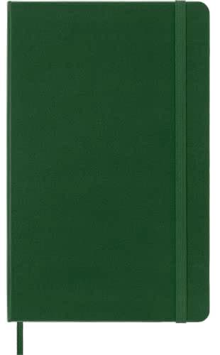 Moleskine - Carnet de Notes Classique Papier Lignés - Journal Couverture Rigide et Fermeture par Elastique - Couleur Vert Myrte - Taille Grand Format 13 x 21 cm - 240 Pages