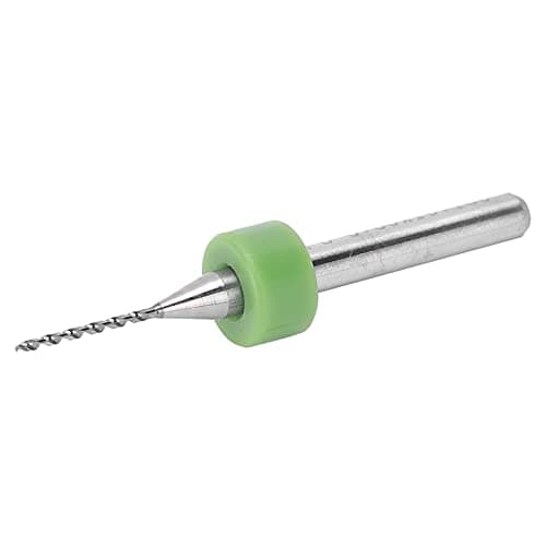Micro Foret Spiral, 20 Pièces 0.8mm Alliage d'Acier au Tungstène Circuit Imprimé Micro Twists Ensemble d'Outils de Poinçonnage Vertical