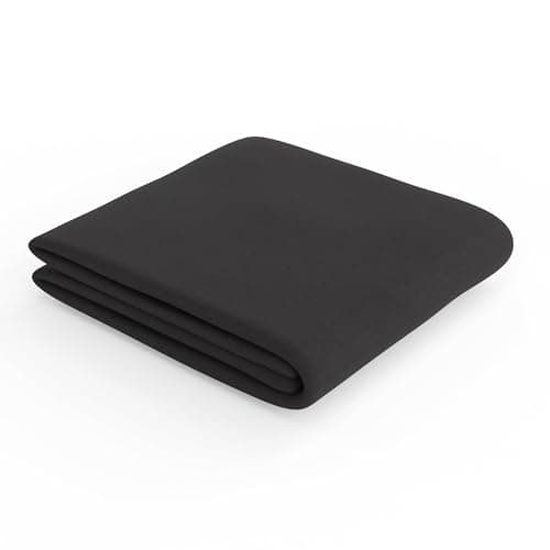 Amazon Basics Drap Housse, 140 x 200 x 30 cm, en Polyester Microfibre pour Matelas Épais jusqu'à 30 cm, Noir