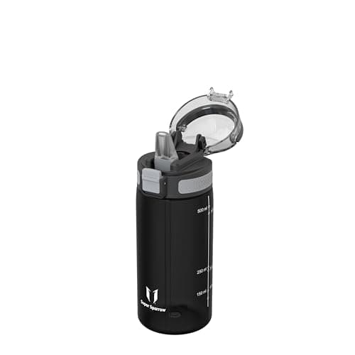 Super Sparrow Gourde Enfant - 500ml - TouchSip Bouteille d'eau avec Paille - Tritan Sans BPA - Idéale pour le Sport, l’École et les Activités en Plein Air