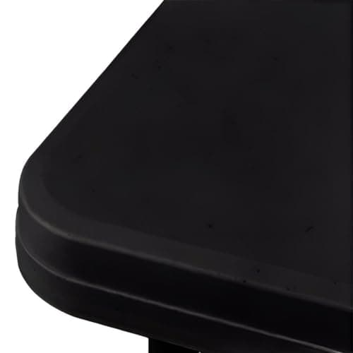 CHEFGASTRO Table de Buffet Mobile Pliante pour terrasse, Balcon, ou Jardin | HxLxP 86x86x74cm | pour jusqu'à 4 Personnes | Noir | Intérieur et extérieur