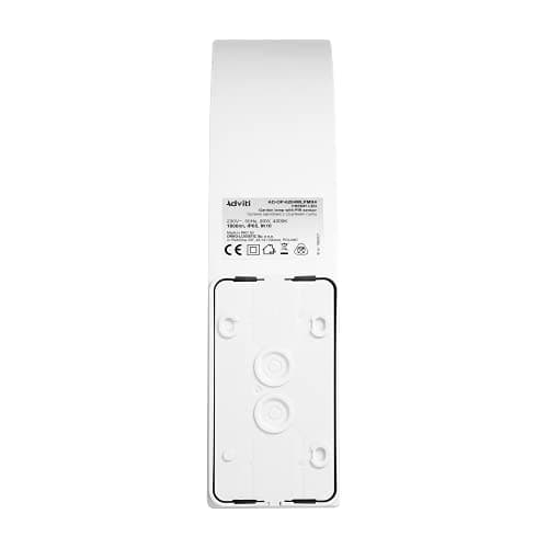 Adviti FRENIT Led Eclairage Exterieur Avec Détecteur De Crépuscule et Detecteur De Mouvement 20W IP65 Fonction de Gradation (Blanc)