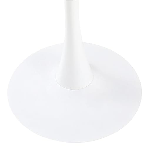 buybyroom Table de Salle à Manger Ronde Moderne scandinave Simple Petite Table pour Cuisine, Salle à Manger et Salon Blanc