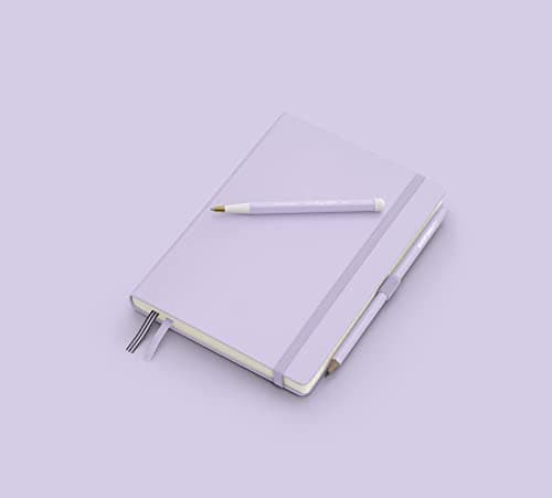 LEUCHTTURM1917 365481 Carnet de notes Medium (A5), Couverture rigide, 251 pages numérotées, Lilac, pointillé
