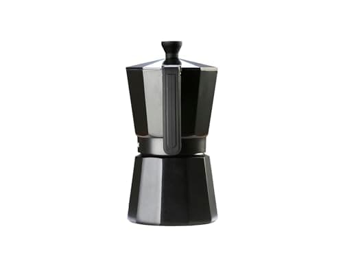 WECOOK! Bella Cafetière Italienne en Aluminium, Express, 6 Tasses de Café, Joint en Silicone, Soupape de Sécurité, Convient pour Vitrocéramique, Gaz, Électrique