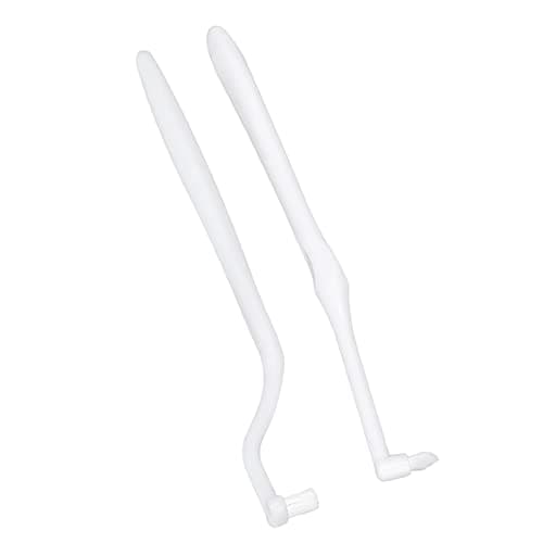 Brosse à Dents Matelassée, Brosse de Nettoyage de Support de Dents de Sagesse, Brosse Orthodontique de Nettoyage de Tache Brosse Interdentaire de Soin Buccal Blanc
