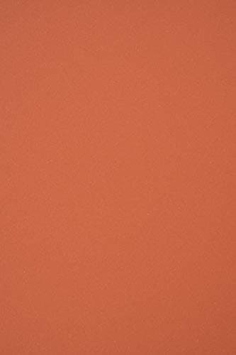 Netuno 100x carton rouge brique Materica Terra Rossa 250g A4 210x297mm carton de bricolage papier cartonnée écologique carton coloré pour billets d'entrée cartes de table marque-places décoration DIY