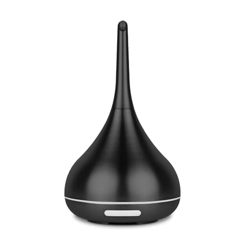 Aerosoul® Diffuseur Huiles Essentielles 100ml, Diffuseur Ultrasonique D'huile Essentielle Design Élégant, USB, Auto-Off, Brouillard 6h, Diffuseur Aromatherapie, Plastique Aspect Noir