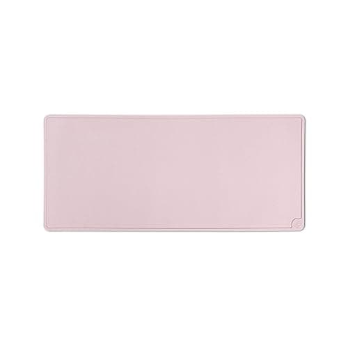 LucyBalu® Tapis de gamelle pour Chat | Tapis pour gamelle de Chat | Tapis d'alimentation en Silicone antidérapant | Set de Table rectangulaire pour Chat | Tapis de Bol pour Chat | XL Rose