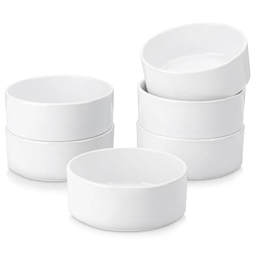 vancasso Série VENUS Saladiers 6 pièces, Bols à Soupe Passent au Lave-vaisselle et au Micro-ondes, 720ml, Blanc