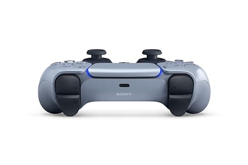 Sony, Manette PlayStation 5 officielle DualSense, Sans fil, Batterie rechargeable, Bluetooth, Compatible avec PS5, Couleur : Sterling Silver