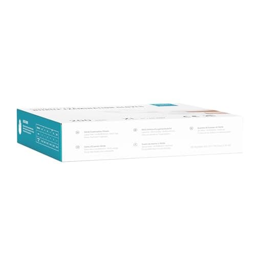 EUROPAPA® Lot de 200 gants jetables en nitrile sans poudre EN455 EN374 - Sans latex - Tailles S, M, L et XL disponibles (XL, Blanc)