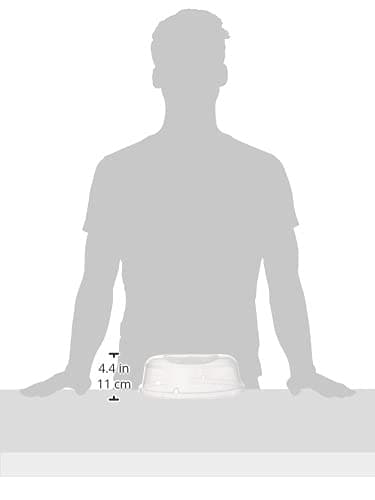 CURVER Couvre Assiette Micro-Ondes - Cloche Couvre-Plat - 27x27x8,9 cm - Transparent