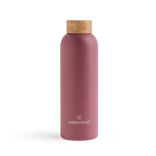 waterdrop® Gourde Isotherme | Bouteille Isotherme 600 ml | Garde le Chaud 12h & le Froid Jusqu’à 24h | Gourde en Inox, Étanche, Réutilisable, Sans BPA