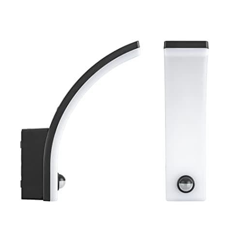 SEBSON LED Luminaire Exterieur avec Detecteur de Mouvement 9m/140° - Eclairage Exterieur Anthracite 20W 1550lm 6000K - IP65 Applique Murale