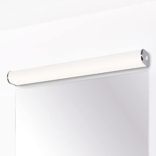 ENUOTEK Lampe de Meuble Applique Murale Miroir de Salle de Bain LED 15W avec Interrupteur IP44 Etanche 230V Haute Luminosité 1400Lm Blanc Neutre Éclairage 4000K Pas Dimmable