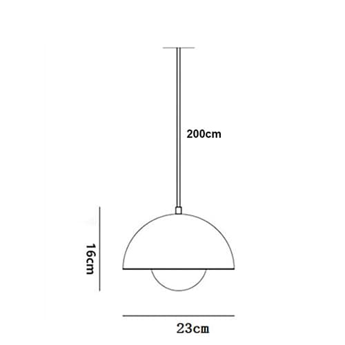 Moderne Lampe Suspendue Minimaliste Bourgeons Fleurs E27 Général-Jaune